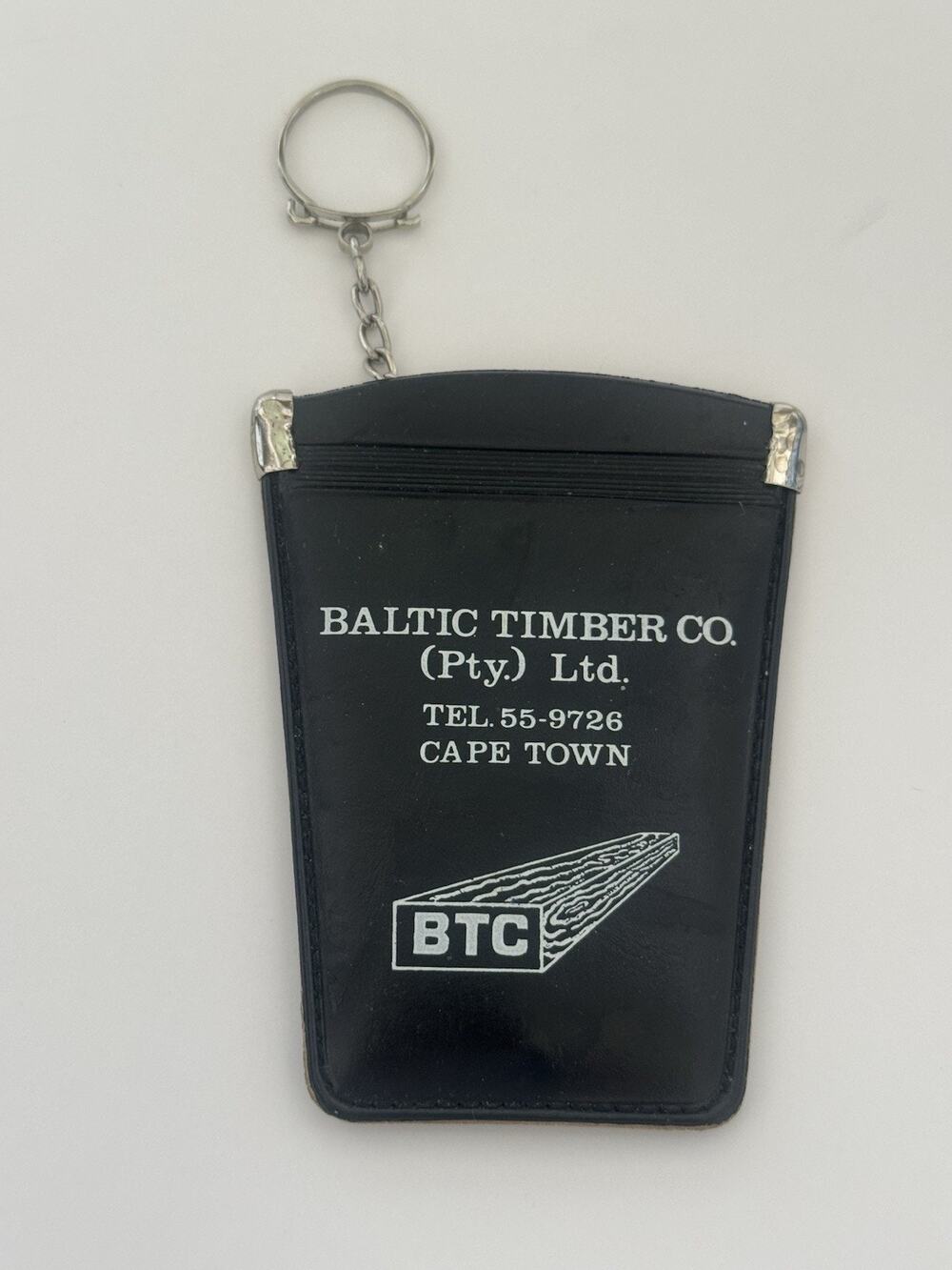 Baltic Timber Co Cape Town South Africa Vinyl Key Chain Change Pouch Coin Purse
